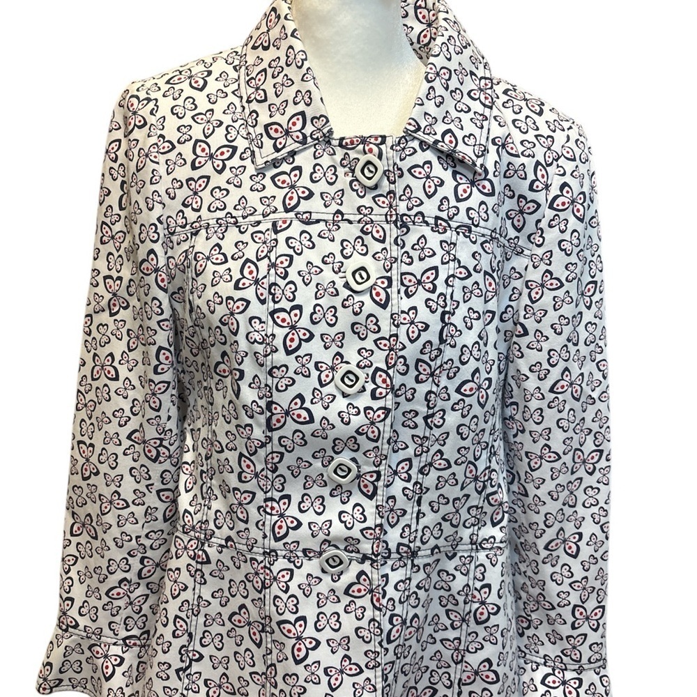 π¦ BUTTERFLY jacket! Has flutter cuffs & waist.β Small/Med NWOT - Picture 5 of 11
